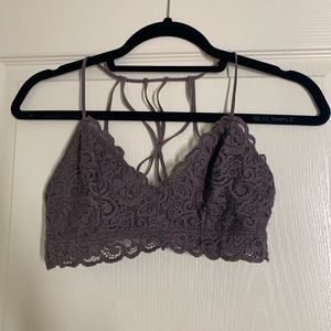Purple lace bralette